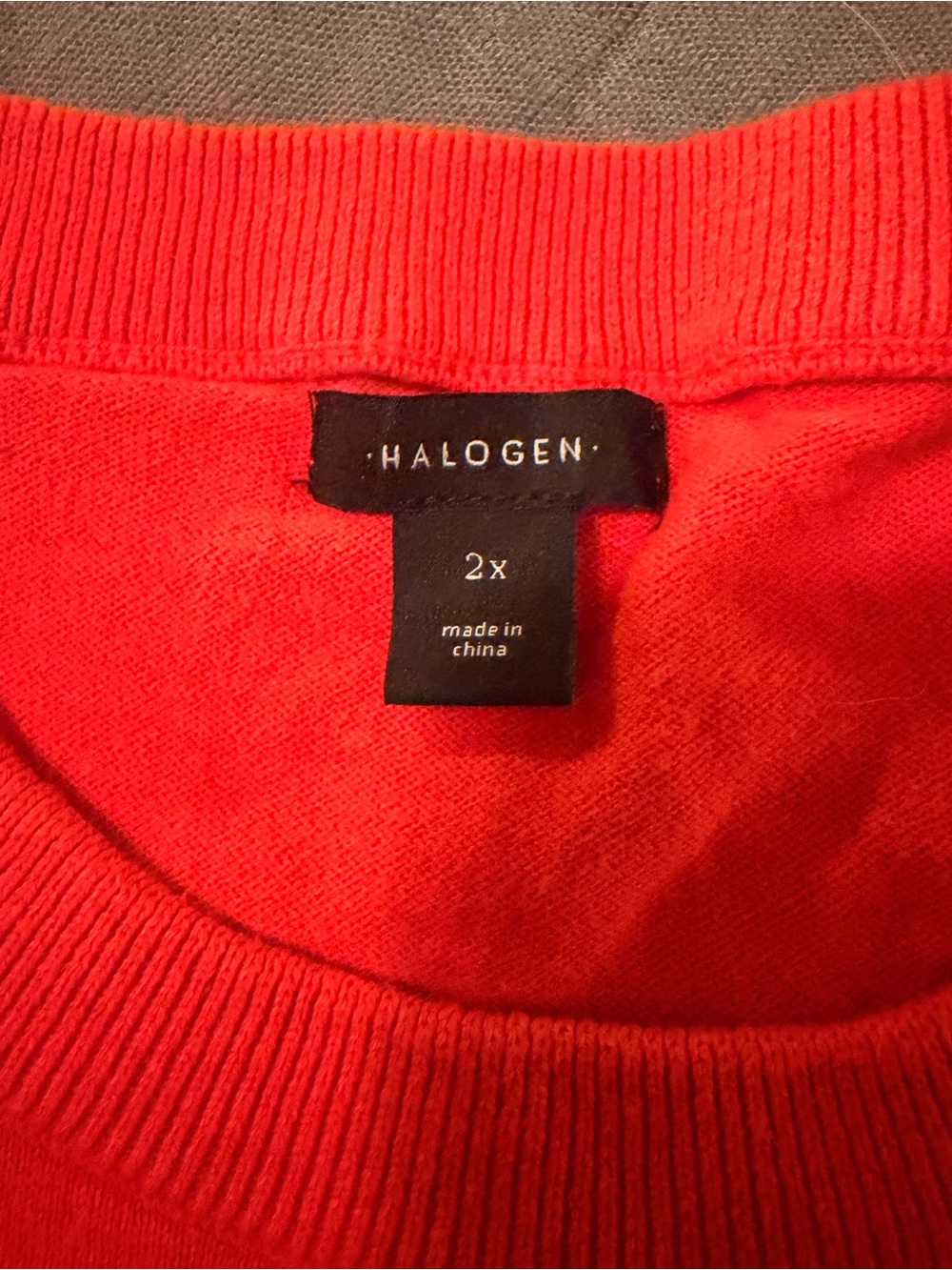 Halogen Bright Red Crewneck Sweater